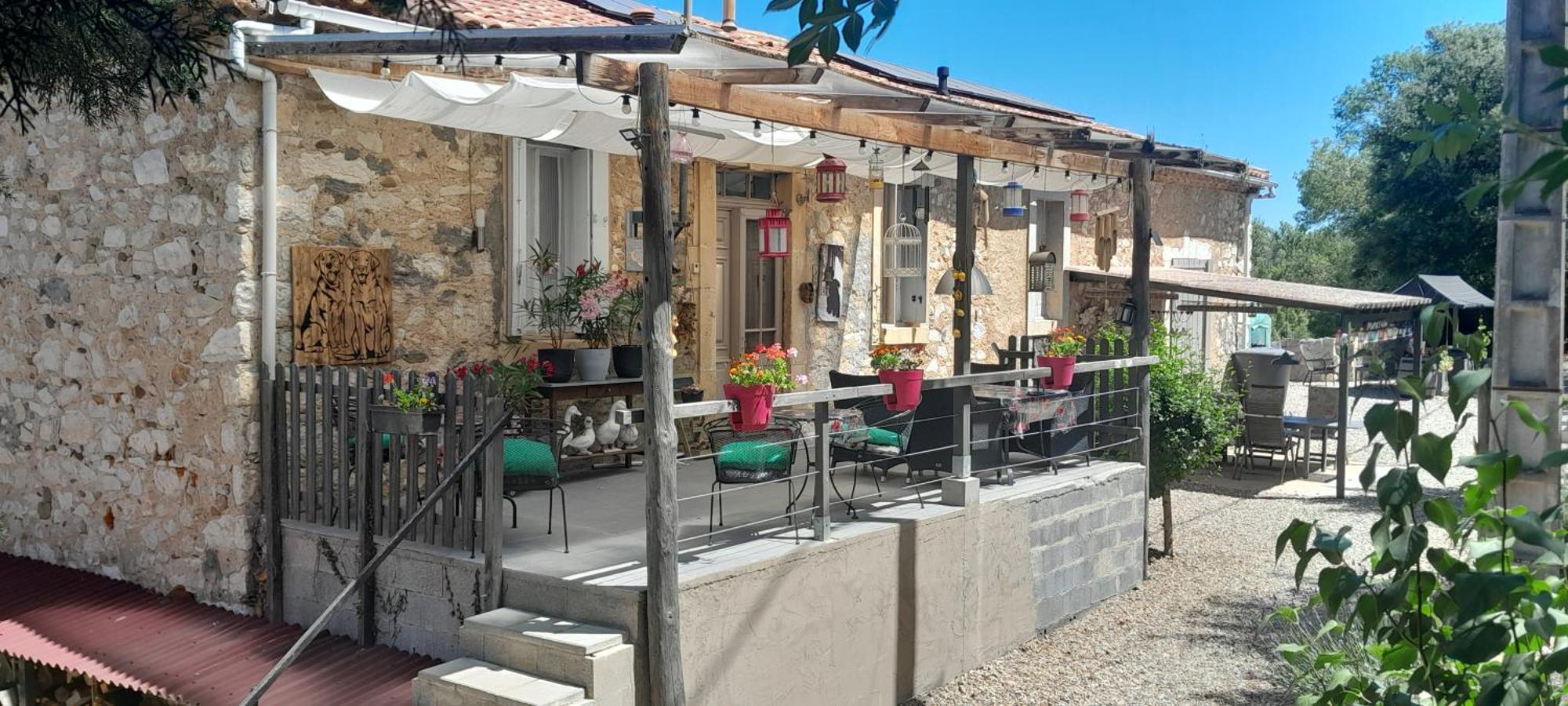 Sur La Bonnefooi Bed & Breakfast Prades-sur-Vernazobre Ngoại thất bức ảnh